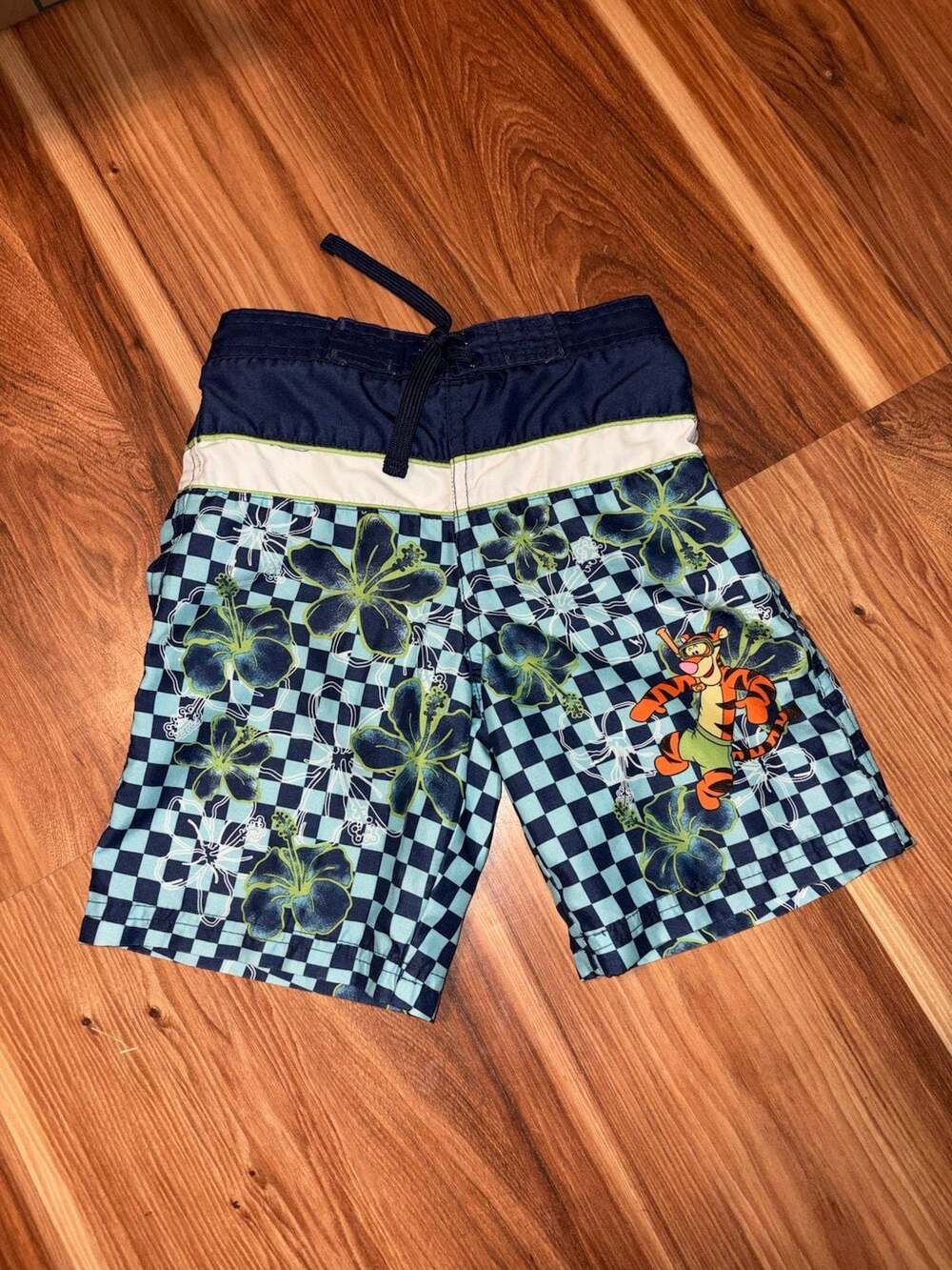 Disney Tigger Swim Trunks Toddler Boys 2T Blue Hawaiian